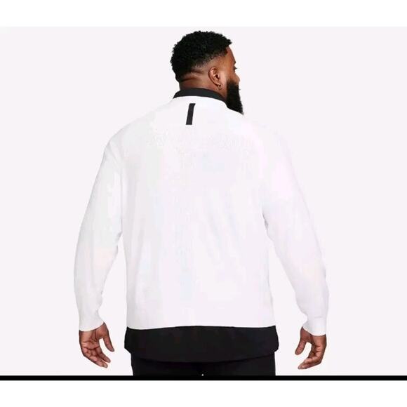 Nike Size XXL Tiger Woods TW Knit Golf Pullover Sweater White DR5291 100 CA6 - Picture 2 of 11